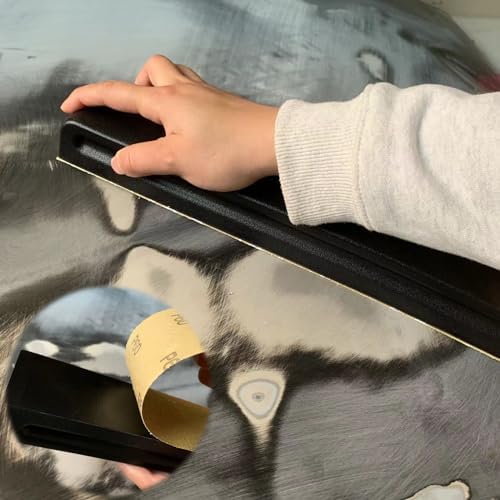 24inch Sanding Block For PSA Abrasives,Longboard Hand Rectangle Block Sander Block Pad Sanding Board,Flexible for Automotive Paint and Woodworking Sand Furniture