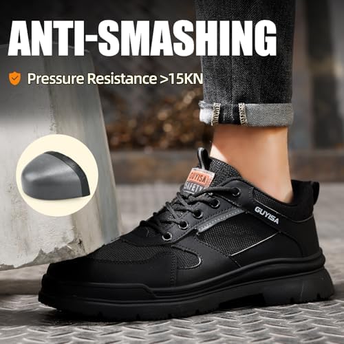 Steel Toe Shoes for Men Puncture Resistant Mens Safety Work Shoes
