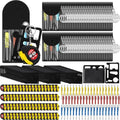 240 Pcs Mini Screwdriver Tape Keychain Set Multitool Pen Card Father's Gifts Bulk Mini Tool Set for Adult Men Dad (Red,Yellow,Blue)