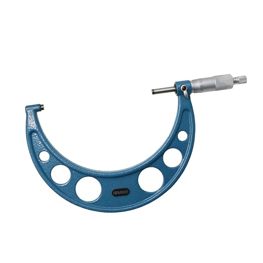 SHAHE 5-6''/125-150mm Outside Micrometer Gauge Micrometer Measuring Tool 5201-150A