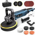 Buffer Polisher, 6 Inch/7 Inch 1600W Rotary Car Buffer Polisher Waxer, 7 Variable Speed 1000-3500 RPM, Detachable Handle for Waxing, Polishing & Scratch Removal