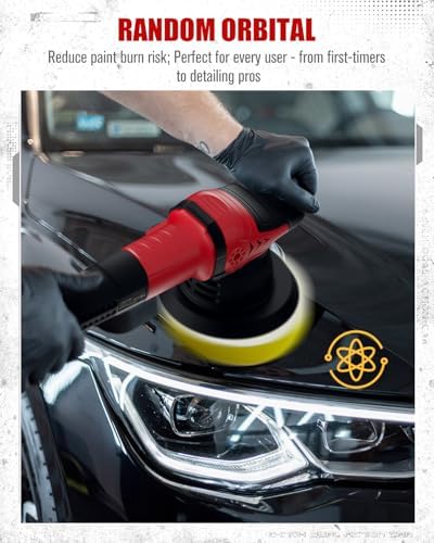 AVID POWER 6" Dual Action Car Buffer Polisher 6-Speed Orbital Polisher Kit