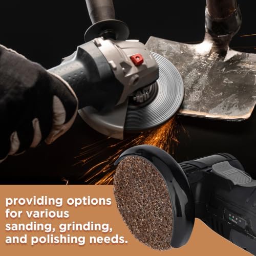 50 Pcs 2 Inch Sanding Discs Khaki Quick Change Sanding Discs Nylon Surface Conditioning Grinder Wheels for Angle Grinder, Stock and Rust Removal, Grinding, Deburring