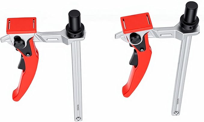 ViaGasaFamido 2PCS Bench Dog Clamp 5/8 Inch Hole Hold Down Ratchet Workbench Clamp for Woodworking Carving Milling Sanding