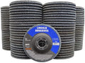 100 Pack Flap Discs, 80 Grit 4.5" x 7/8" Sanding Wheels for Angle Grinder