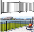 36in H x 12ft W Modular Aluminum Porch and Deck Railing Kit