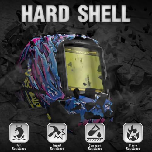YESWELDER Auto Darkening Welding Helmet, Large View, LYG-M800H-CP