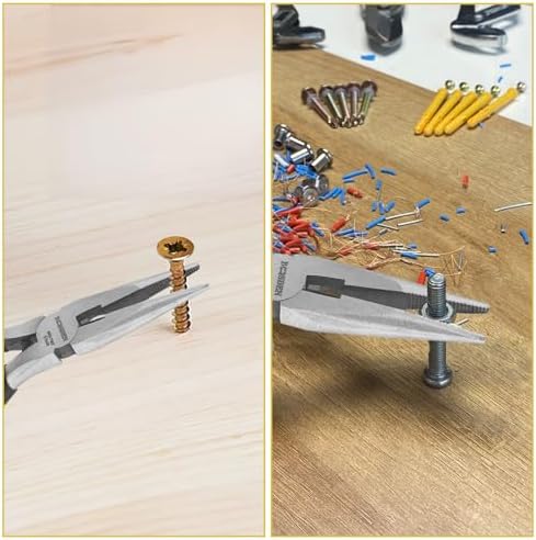 BOOSDEN 5" Needle Nose Pliers, Mini Jewelry Pliers with Side Cutter