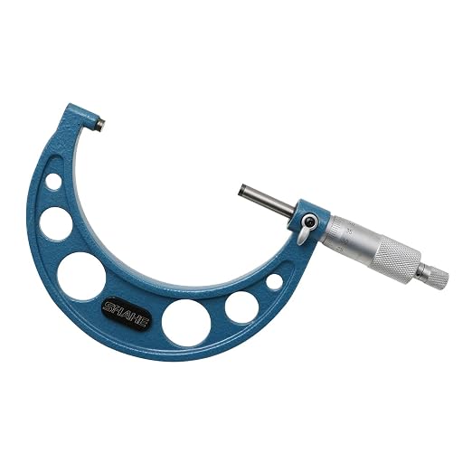 SHAHE 3-4''/75-100mm Outside Micrometer Gauge Micrometer Measuring Tool 5201-100A