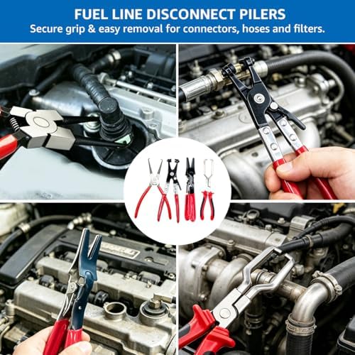 14PCS Automotive Electrical Disconnect Pliers Set: High-Carbon Steel