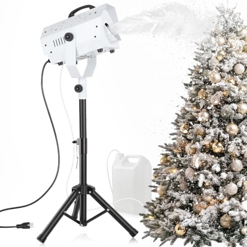 1500W Snow Machine with Stand, Adjustable Snowflake Volume