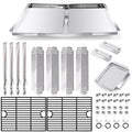 Grill Replacement Parts for Nexgrill 4 Burner 720-0830H, 720-0783E, 720-0888, 720-0830A, 720-0888N, Adjustable 24''-30'' Grease Tray, Cooking Grates, Heat Plates Shield, Burner Tubes and Igniters.