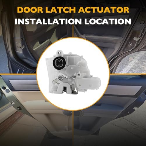 4Pcs Door Lock Actuator for 2007-2011 Honda CR-V CRV EX EX-L LX SE, Front-Rear 4 Doors Lock Latch Assembly Replacement 72150-SWA-A01, 72110-SWA-D01, 72650-SWA-A01, 72610-SWA-A01