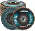 10 Pack 6" x 7/8" Zirconia Flap Discs, T27 Grinding Wheel 40 Grit