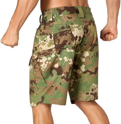 Mens Work Shorts Cargo Tactical Outdoor Wear Resistant Hiking Tool Shorts