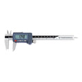 PEC Tools 6" / 150mm Digital Caliper, IP54 Electronic Caliper, ±0.02mm/0.001" Accuracy, Carbide-Tipped Faces, DIN 862 Certified Tool for OD/ID/Step/Depth Measuring