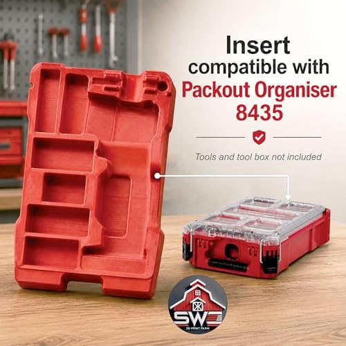 M12 FUEL Detail Sander 2531-20 Insert Organizer Compatible with Milwaukee Packout 48-22-8435