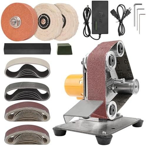 Sbestily Mini Electric Belt Sander, Jewelry Making Tool & Knife Sharpener