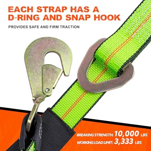 Axle V-Bridle Strap 2" x 4',2 Pack
