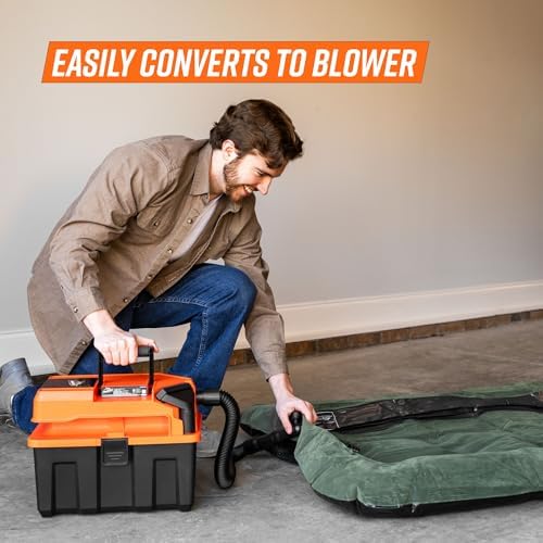 Armor All DVTB202 0902 2.5-Gal 20V Cordless Wet/Dry Vac with 2.0Ah Battery