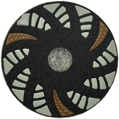17" Phenolic Polishing Pads for Floor Machines and Burnisher Buffers, Dry or Wet, 1PC, Resin Bond, 100 Grit