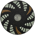 17" Phenolic Polishing Pads for Floor Machines and Burnisher Buffers, Dry or Wet, 1PC, Resin Bond, 100 Grit