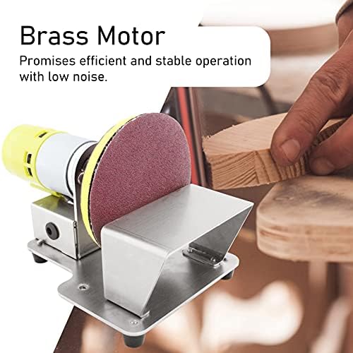 3-Inch Electric Disc Grinder Sander 6000 RPM for Wood Plastic Glass Metal with 20 Sanding Papers
