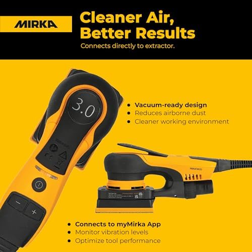 Mirka DEOS Electric Handheld Sander 3x4 Orbital 3mm Orbit