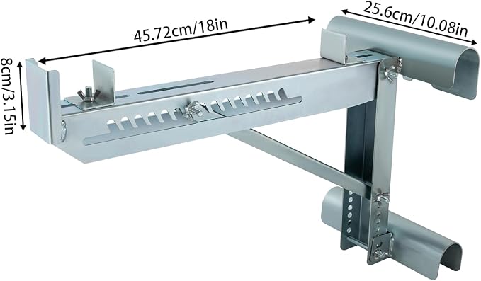 Heavy Duty Steel Ladder Jacks 2 Pack,Adjustable Triangular Bracket for Scaffolding Platforms, Roof Work, and Home Improvement,Supports Up to 661.39 lbs