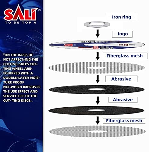 SALI 400 Pack Cut Off Wheels 3 Inch General Purpose Metal Cutting Wheel for 3 In Angle Grinders and Die Grinders- Cutting Disc Aggressive Cutting 3" x 1/16" x 3/8" Operating Up to 20380 RPM and 80 M/S