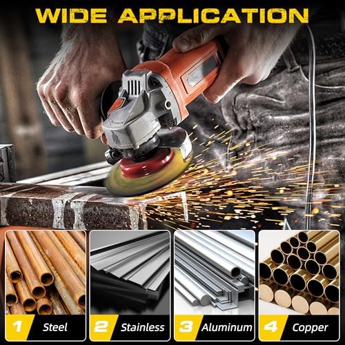 10 Pack Grinding Wheels 4-1/2 Inch for Angle Grinder, Metal Grinding Discs