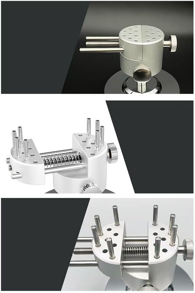 Aluminum Alloy Pin Vise with Full 360 Rotation and Fine Tuning Knob for Jewelry Watch and Miniature Assembly Projects