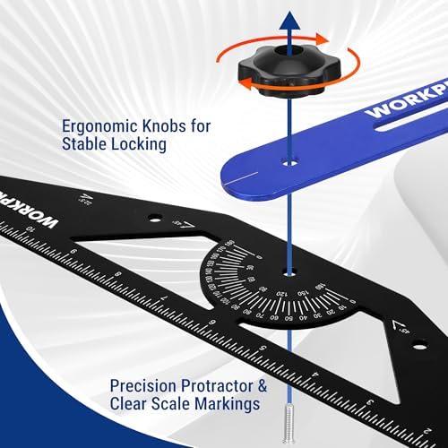 WORKPRO Stair Tread Template Tool, Aluminum Alloy Stair Tread Jig