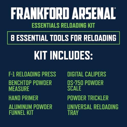 Frankford Arsenal Rotary Tumbler Lite Essentials Kit with 110V Rotary Tumbler Lite, Wet/Dry Media Separator, Stainless Steel Media, for Brass Cleaning, Dry Tumbling, and Gunsmithing