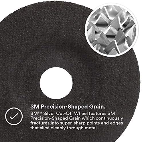 3M Silver Cut-Off Wheel, 87466, 36+, T27, 4.5 in x 0.045 in x 7/8 in