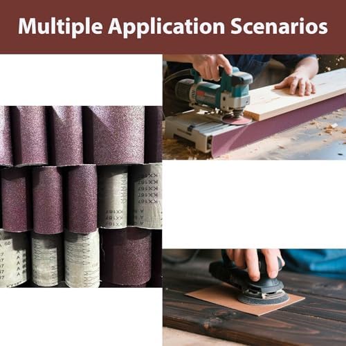 8x21 Inch 12Pcs 40 Grit Aluminum Oxide Sanding Belts, for Wood & Metal Removal, Heavy-Duty Sanding Belts with Butt Joint (12, 8x21 In-40Grit)