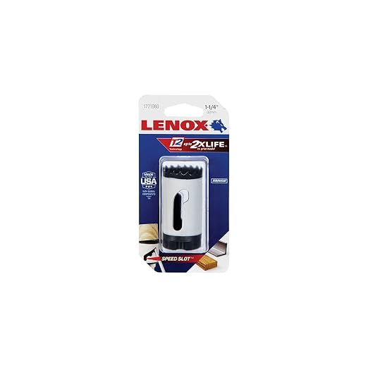 LENOX Tools Bi-Metal Speed Slot Hole Saw with T3 Technology, 1-1/4"