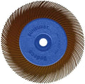 Dedeco Sunburst Radial Bristle Disc 1 Pack - 6 1/2" Curved - 1/2" Arbor - Brown 36 Grit (Ultra-Coarse) - Aluminum Oxide for Polishing & Finishing