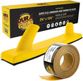 Dura-Gold Pro Series Super Flex Longboard Hand Sanding File Block with Hook & Loop Backing and PSA Backing Adapter Pad & 220 Grit PSA Longboard Sandpaper 20 Yard Roll, 2-3/4" Wide