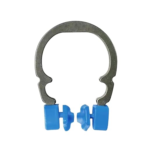 Dental Sectional Matrix Ring Clamp Spring Clip, Autoclavable Nickel Titanium Orthodontic Clamp Rings, Contoured Matrices System for Pre and Post Molars. (R2 Blue)