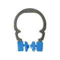 Dental Sectional Matrix Ring Clamp Spring Clip, Autoclavable Nickel Titanium Orthodontic Clamp Rings, Contoured Matrices System for Pre and Post Molars. (R2 Blue)