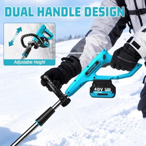 LDHTHOPI 40V Electric Snow Shovel, Cordless Snow Blower, 13'' Width
