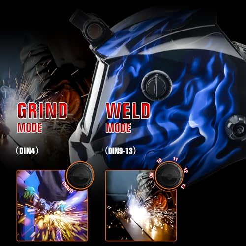 TRQWH Welding Hood Auto Darkening Welding Helmet with Light True Color
