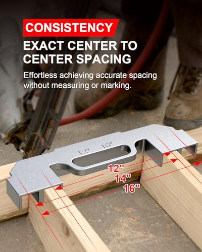 Kolvoii 3-in-1 Framing Tools, 12", 14", 16" On-Center Stud Layout Tool