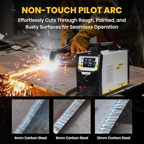 SSIMDER 50A Plasma Cutter, Non-Touch Pilot Arc with 55Pcs Consumables
