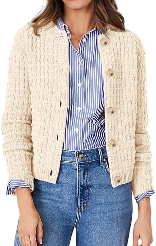 PRETTYGARDEN Women's Fall Lightweight Cardigan Sweaters