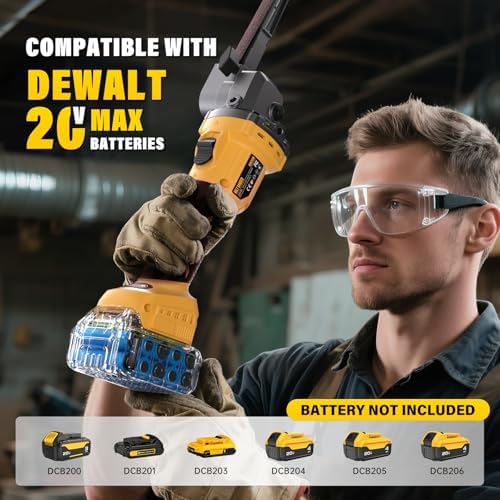 20V Cordless Deatil Belt Sander Compatible with DEWALT 20V MAX Battery