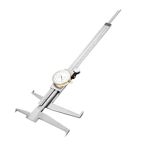 Inside Trench Vernier Caliper，Carbonteel Inner Micrometer Gauge Ruler Measuring Tool，dial Caliper DRINYOUNG (9-200mm (Double Hook dial Caliper)