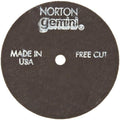Norton Gemini Fast Cut Small Diameter Reinforced Abrasive Flat Cut-off Wheel, Type 01, Aluminum Oxide, 1/4" Arbor, 4" Diameter x 1/8" Thickness (Pack of 5)