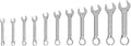 TEKTON Stubby Combination Wrench Set, 11-Piece | WCB90401 | 1/4 - 3/4 in.